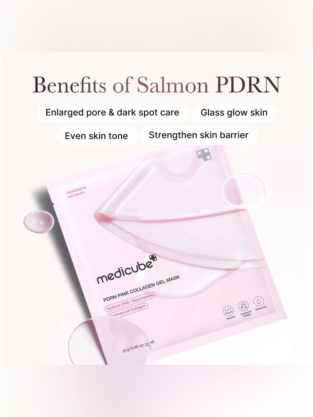 Medicube Salmon PDRN Pink Collagen Jelly Gel Mask 4 pack - Picture 5 of 5